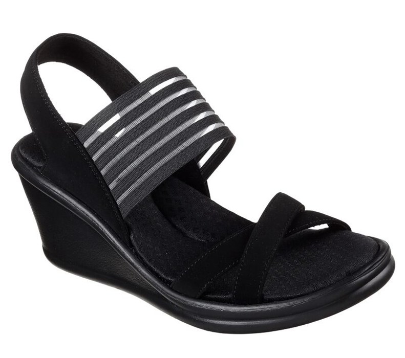 Skechers Rumblers - Solar Burst - Womens Sandals Black [AU-KI5433]